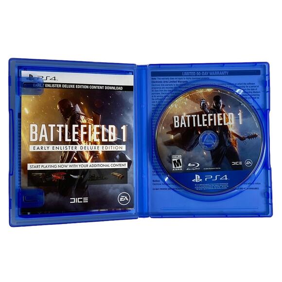 PS4 Battlefield 1 Early Enlister Deluxe Edition Sony Play Station 4 Game - Picture 2 of 7